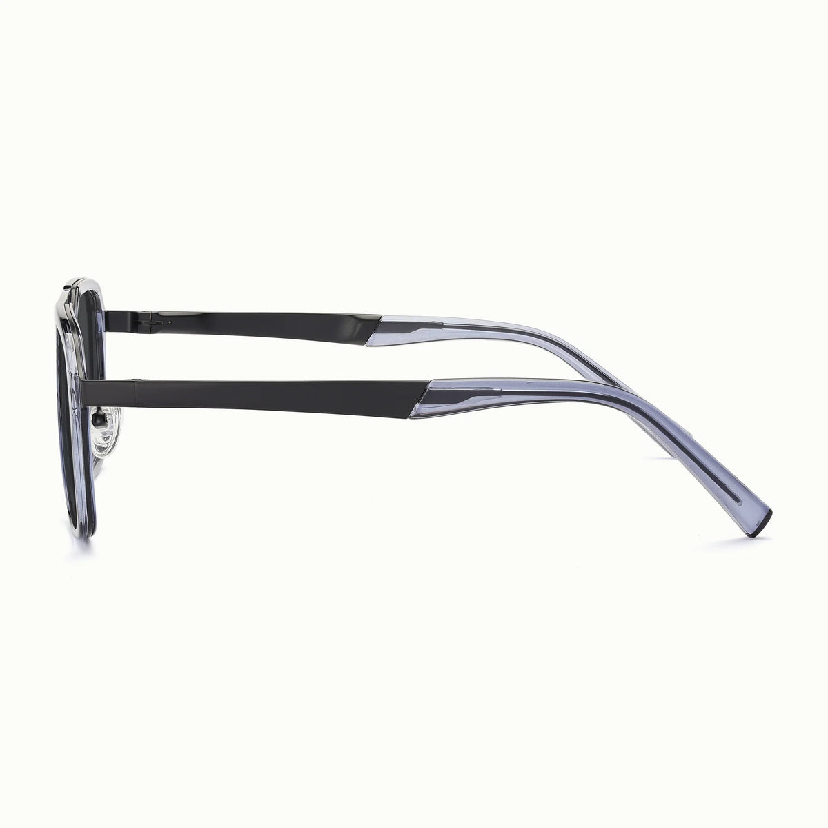 Frame Sunglasses in Clear Grey