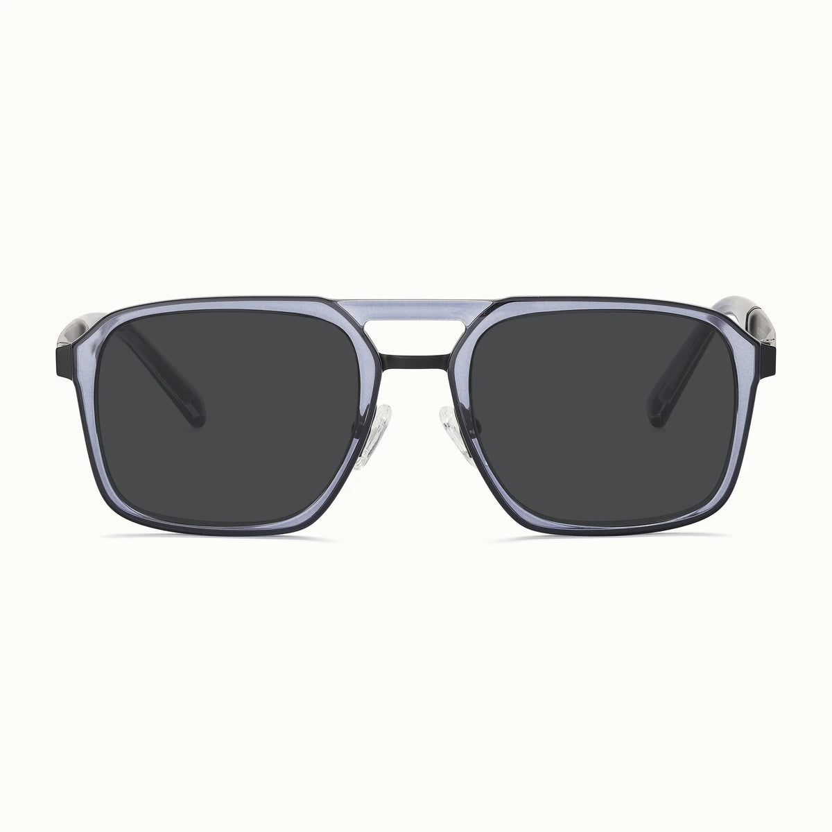 Frame Sunglasses in Clear Grey