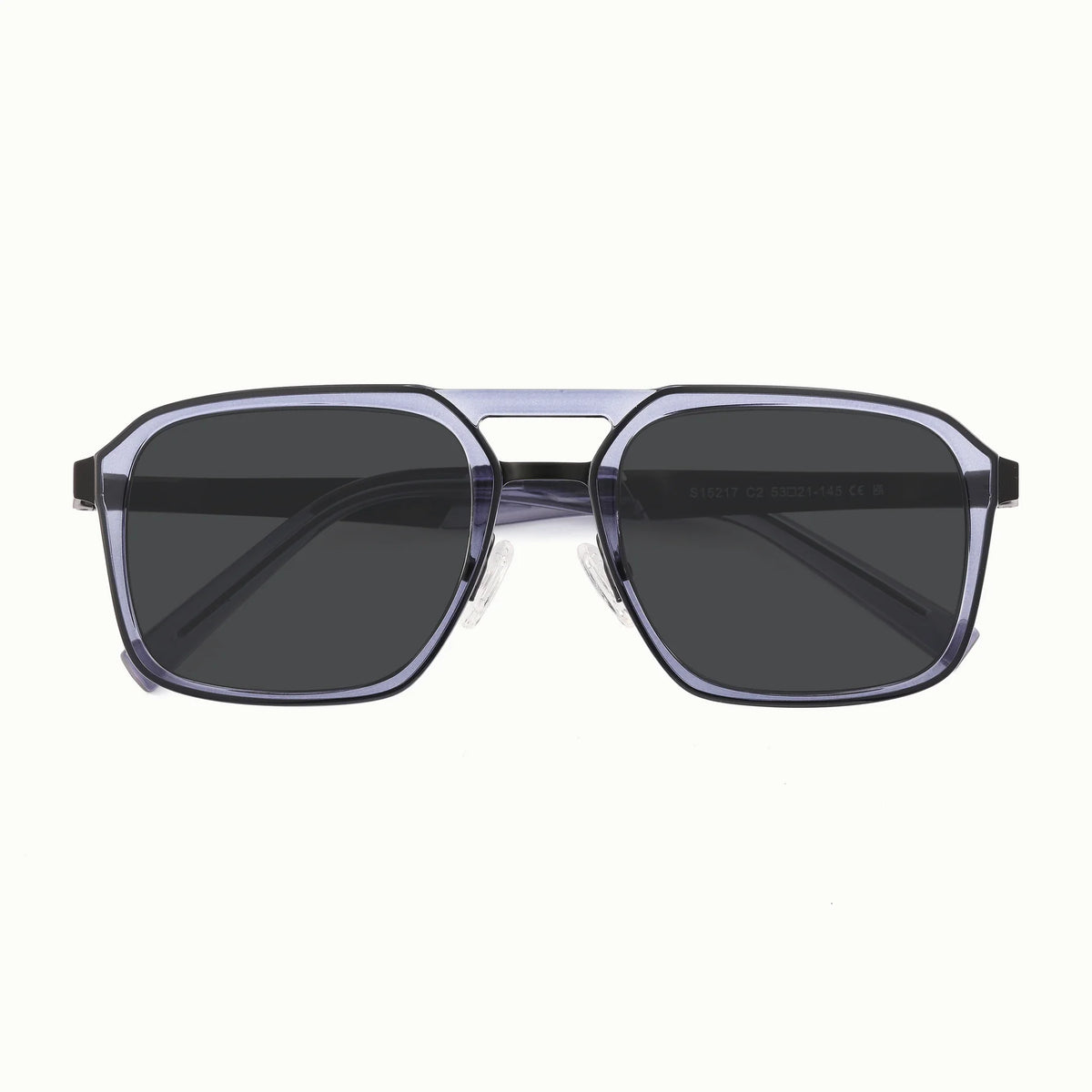 Frame Sunglasses in Clear Grey